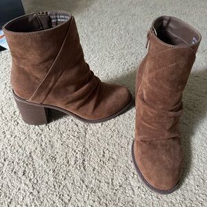 Brown booties